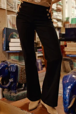 LA PETITE ÉTOILE Pantalons & Jeans|Jeans Paulie Noir