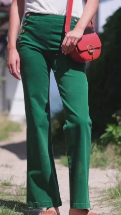 LA PETITE ÉTOILE Pantalons & Jeans|Jeans Paulie Vert