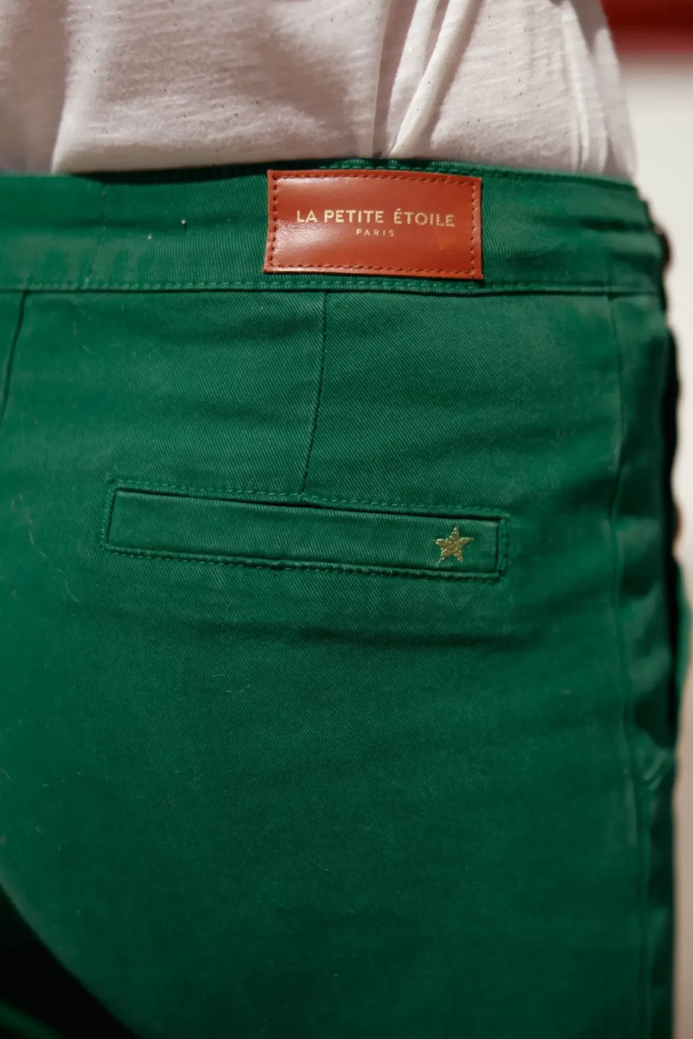 LA PETITE ÉTOILE Pantalons & Jeans|Jeans Paulie Vert