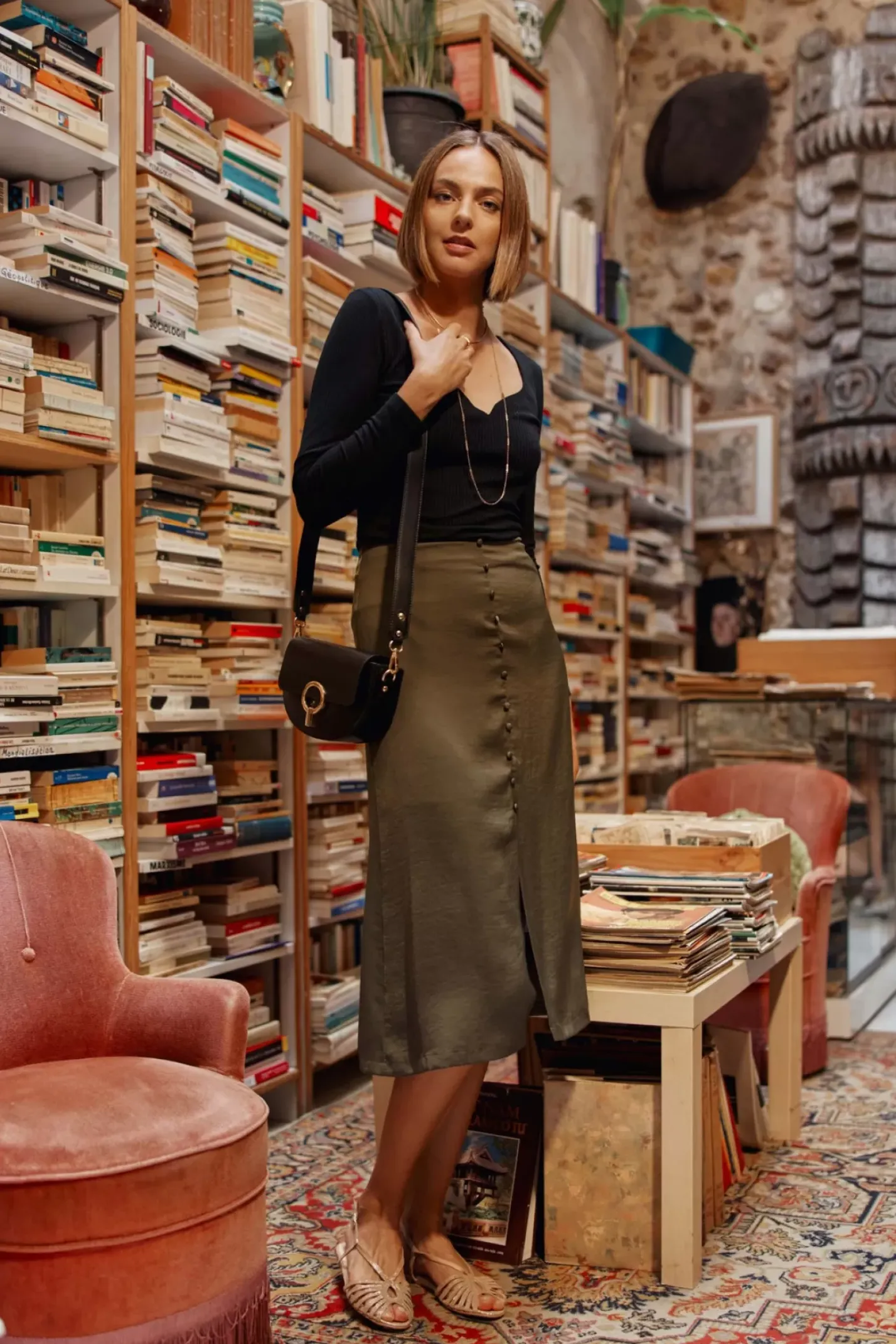 LA PETITE ÉTOILE Jupes & Shorts|Jupe Adlaide Kaki