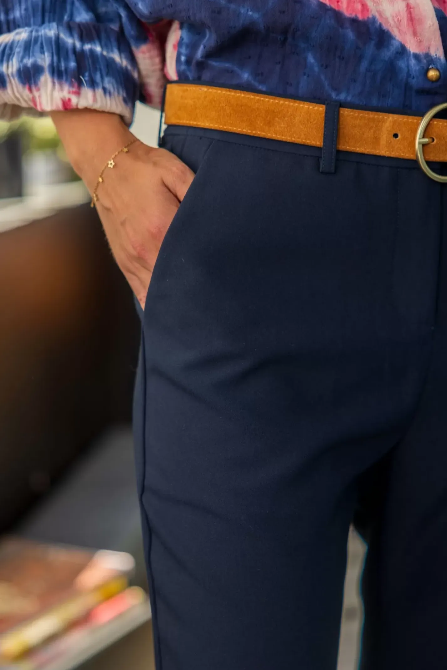 LA PETITE ÉTOILE Pantalons & Jeans|Pantalon Aris Marine