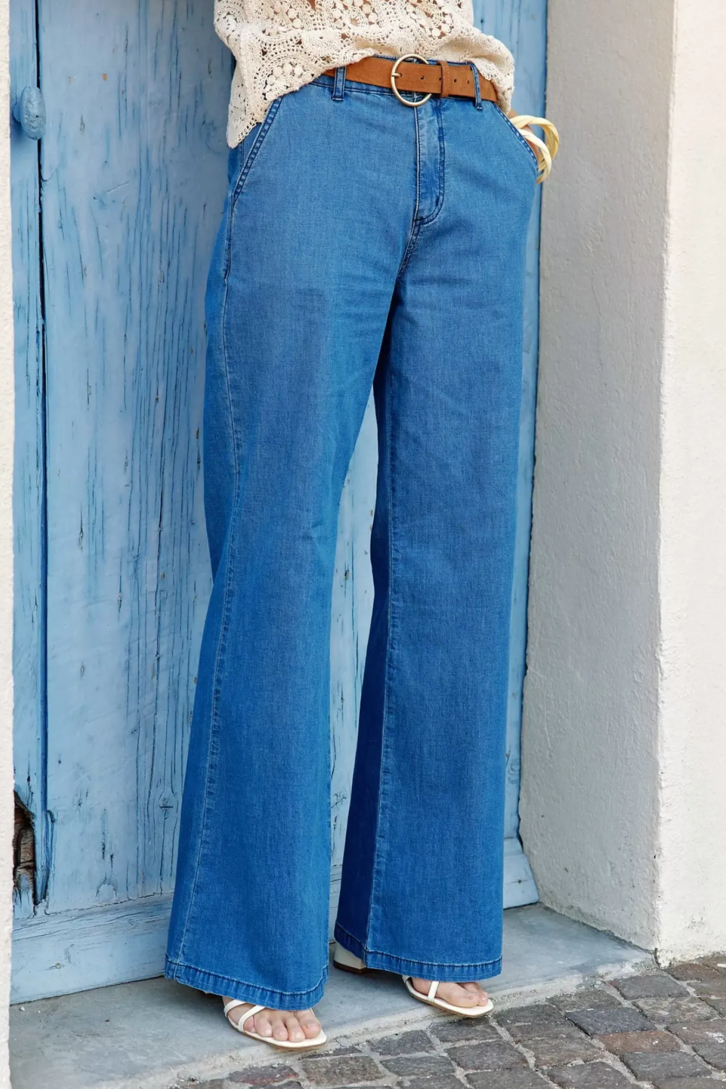 LA PETITE ÉTOILE Pantalons & Jeans|Pantalon Brielle Chambray