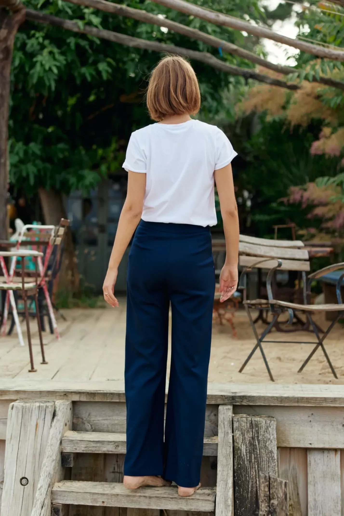 LA PETITE ÉTOILE Pantalons & Jeans|Pantalon Cady Marine