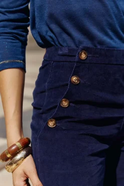 LA PETITE ÉTOILE Pantalons & Jeans|Pantalon Cady V Marine