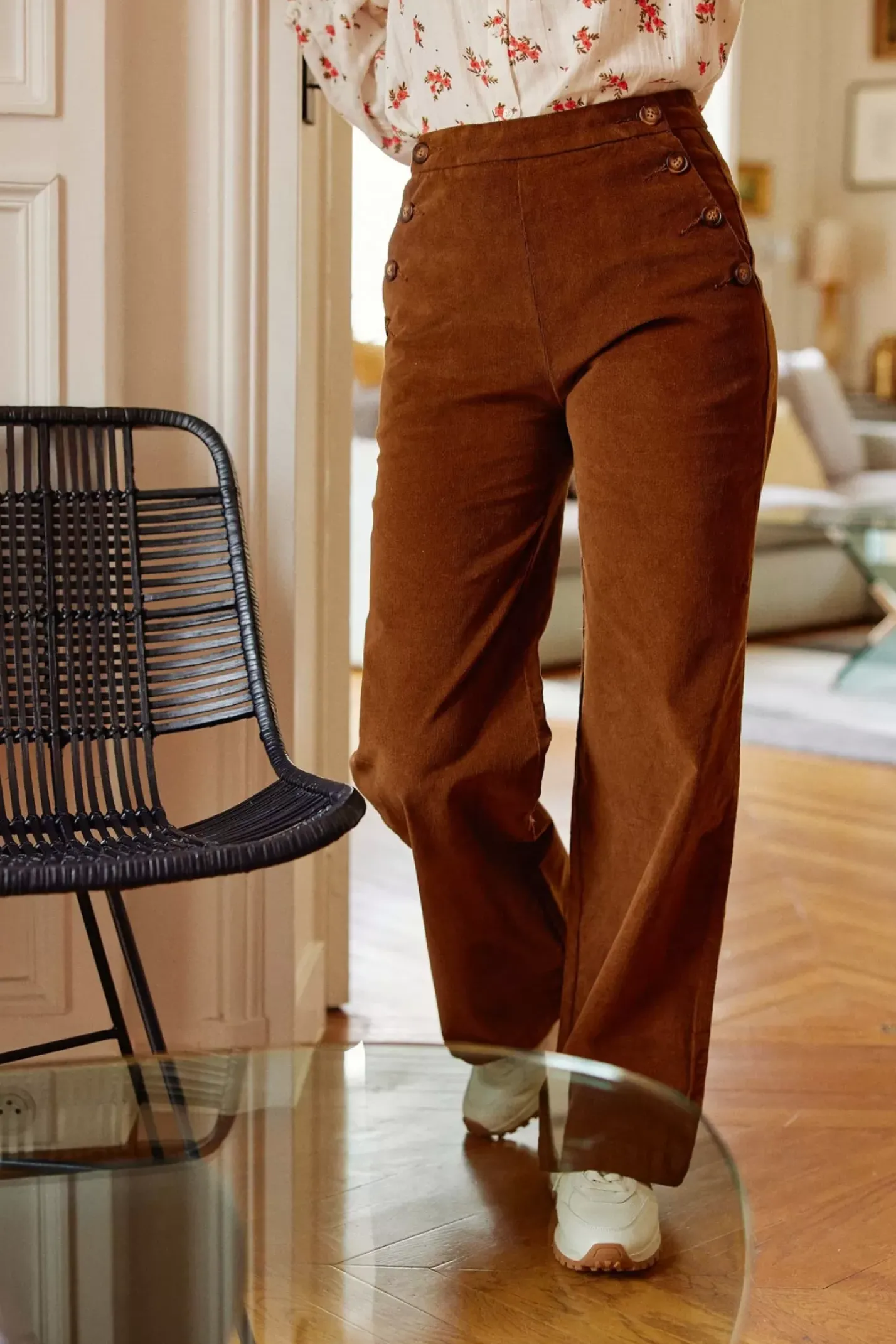 LA PETITE ÉTOILE Pantalons & Jeans|Pantalon Cady V Cafe