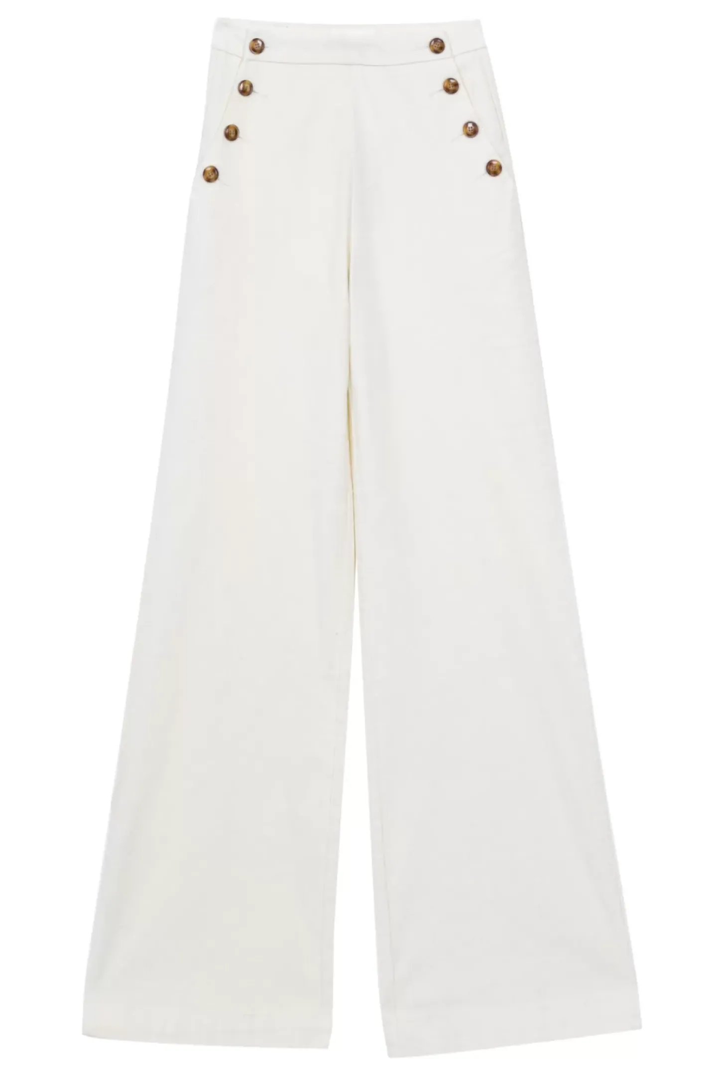 LA PETITE ÉTOILE Pantalons & Jeans|Pantalon Cady V Ecru