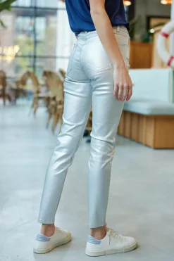 LA PETITE ÉTOILE Pantalons & Jeans|Pantalon Doli Argent