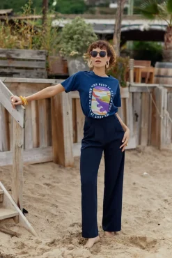 LA PETITE ÉTOILE Pantalons & Jeans|Pantalon Egu Marine