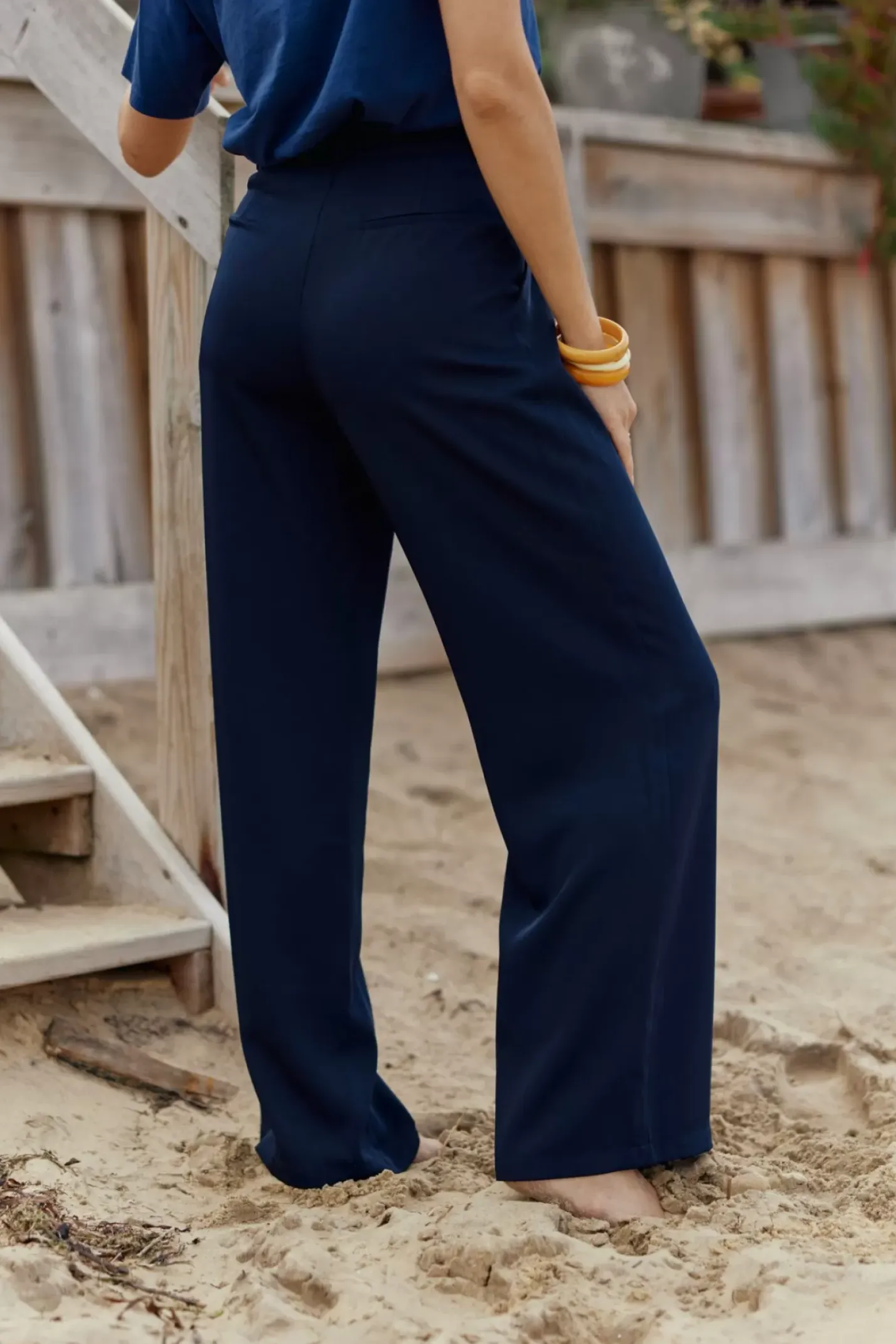 LA PETITE ÉTOILE Pantalons & Jeans|Pantalon Egu Marine