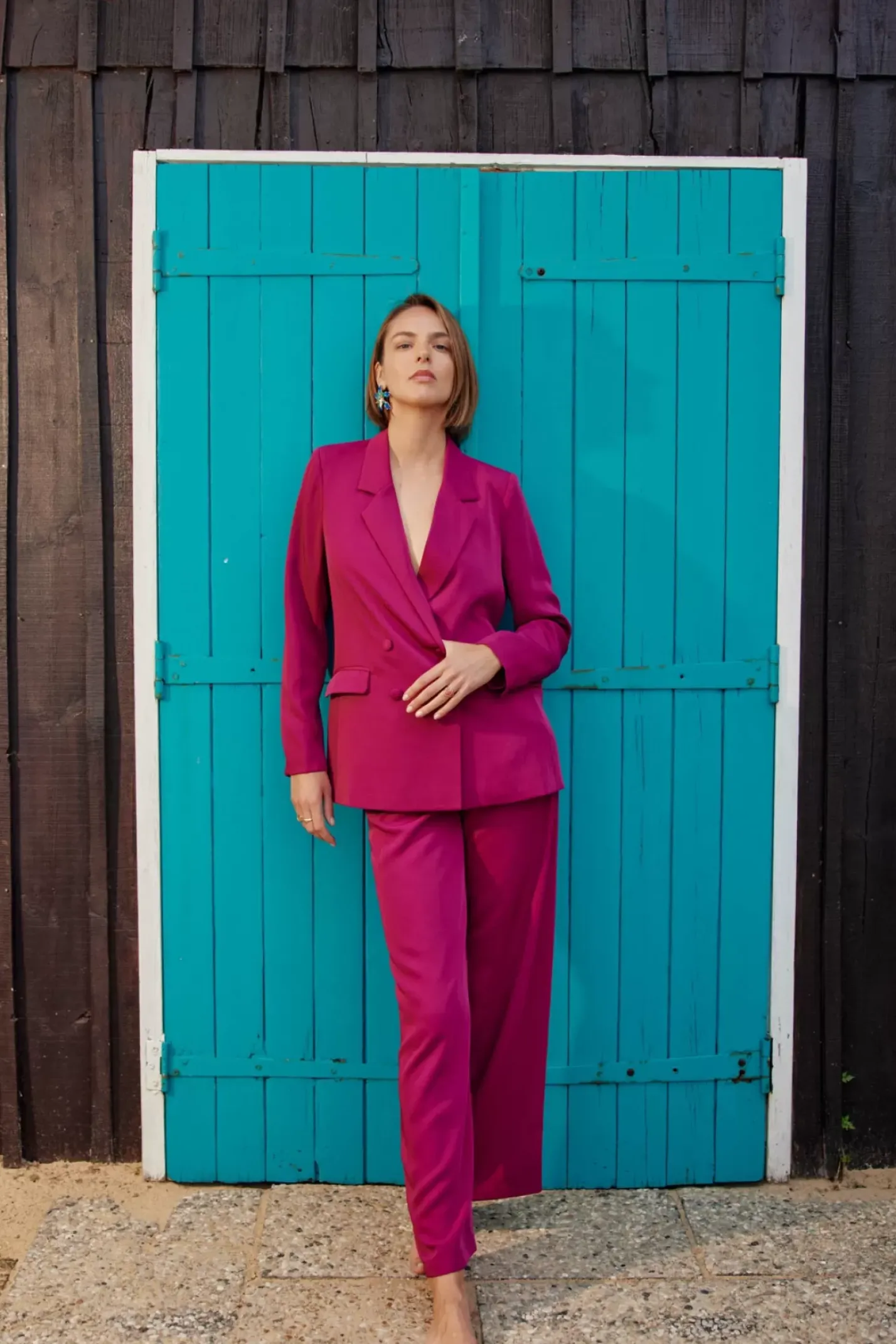 LA PETITE ÉTOILE Pantalons & Jeans|Pantalon Egu Fushia