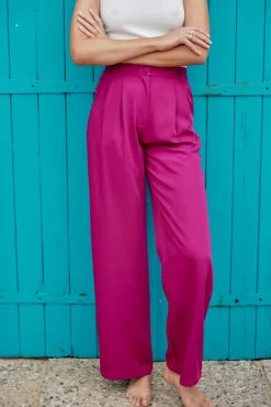 LA PETITE ÉTOILE Pantalons & Jeans|Pantalon Egu Fushia
