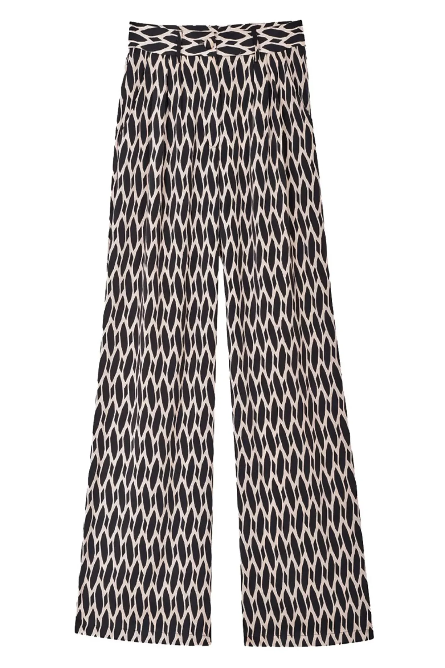 LA PETITE ÉTOILE Pantalons & Jeans|Pantalon Fernano Ecru/Noir