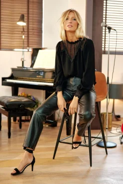 LA PETITE ÉTOILE Pantalons & Jeans|Pantalon Hajar Noir