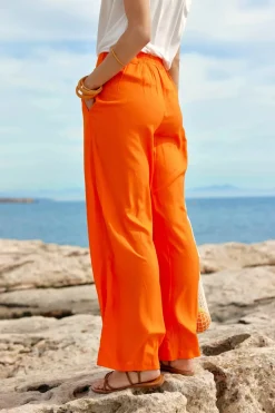 LA PETITE ÉTOILE Pantalons & Jeans|Pantalon Hilda Orange