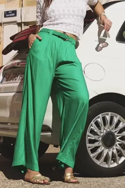 LA PETITE ÉTOILE Pantalons & Jeans|Pantalon Hilda Vert