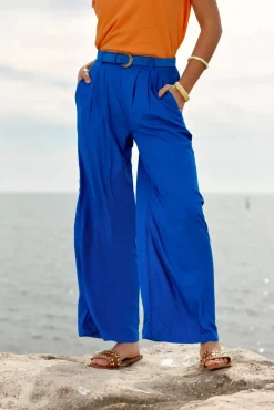 LA PETITE ÉTOILE Pantalons & Jeans|Pantalon Hilda Bleu