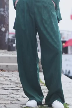 LA PETITE ÉTOILE Pantalons & Jeans|Pantalon Jomana Vert