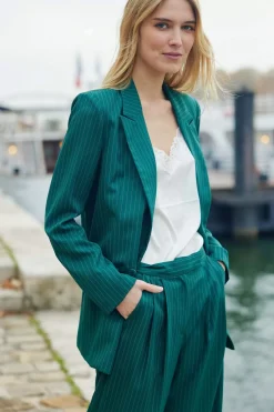 LA PETITE ÉTOILE Pantalons & Jeans|Pantalon Jomana Vert