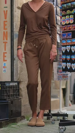 LA PETITE ÉTOILE Pantalons & Jeans|Pantalon Karama Tabac