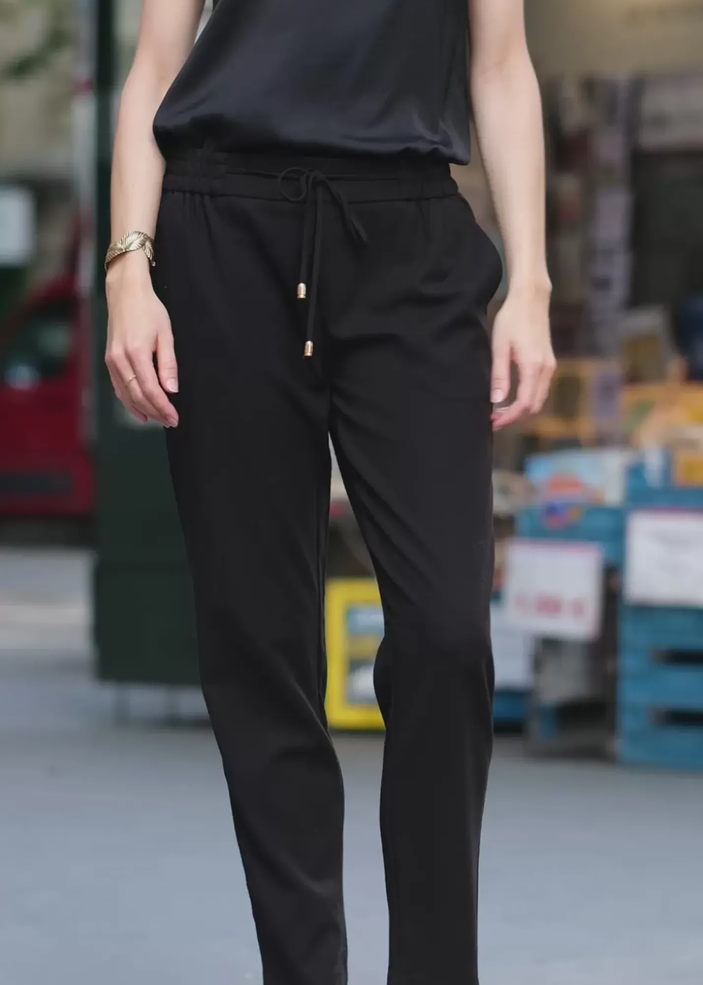 LA PETITE ÉTOILE Pantalons & Jeans|Pantalon Karama Noir