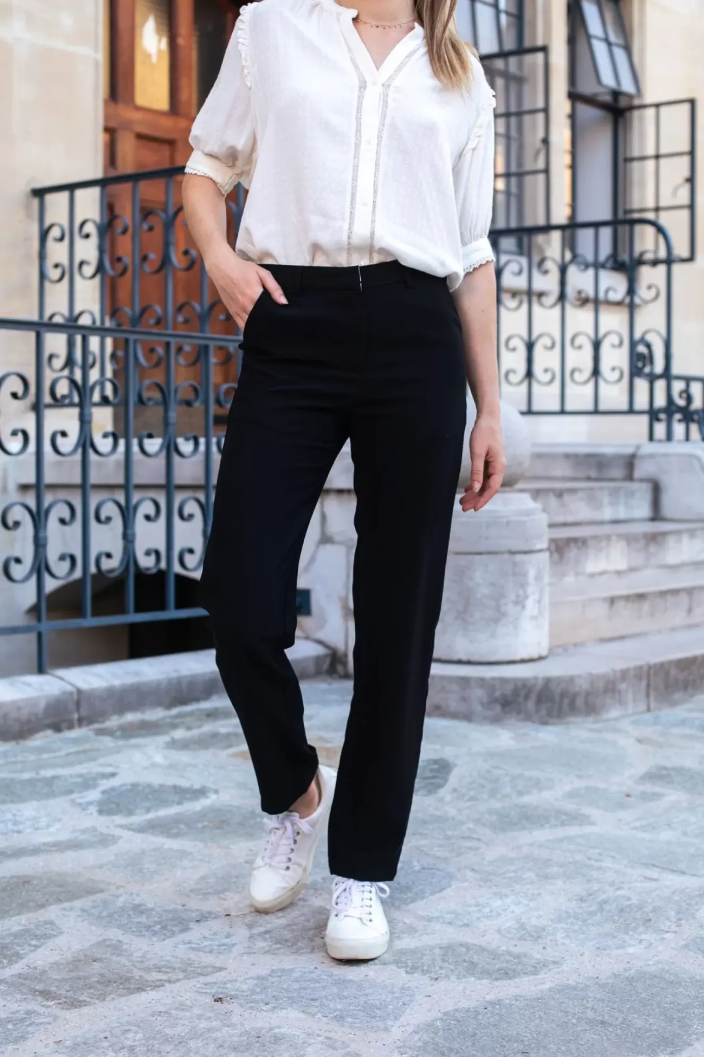 LA PETITE ÉTOILE Pantalons & Jeans|Pantalon Katnis Noir