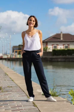 LA PETITE ÉTOILE Pantalons & Jeans|Pantalon Katnis Marine