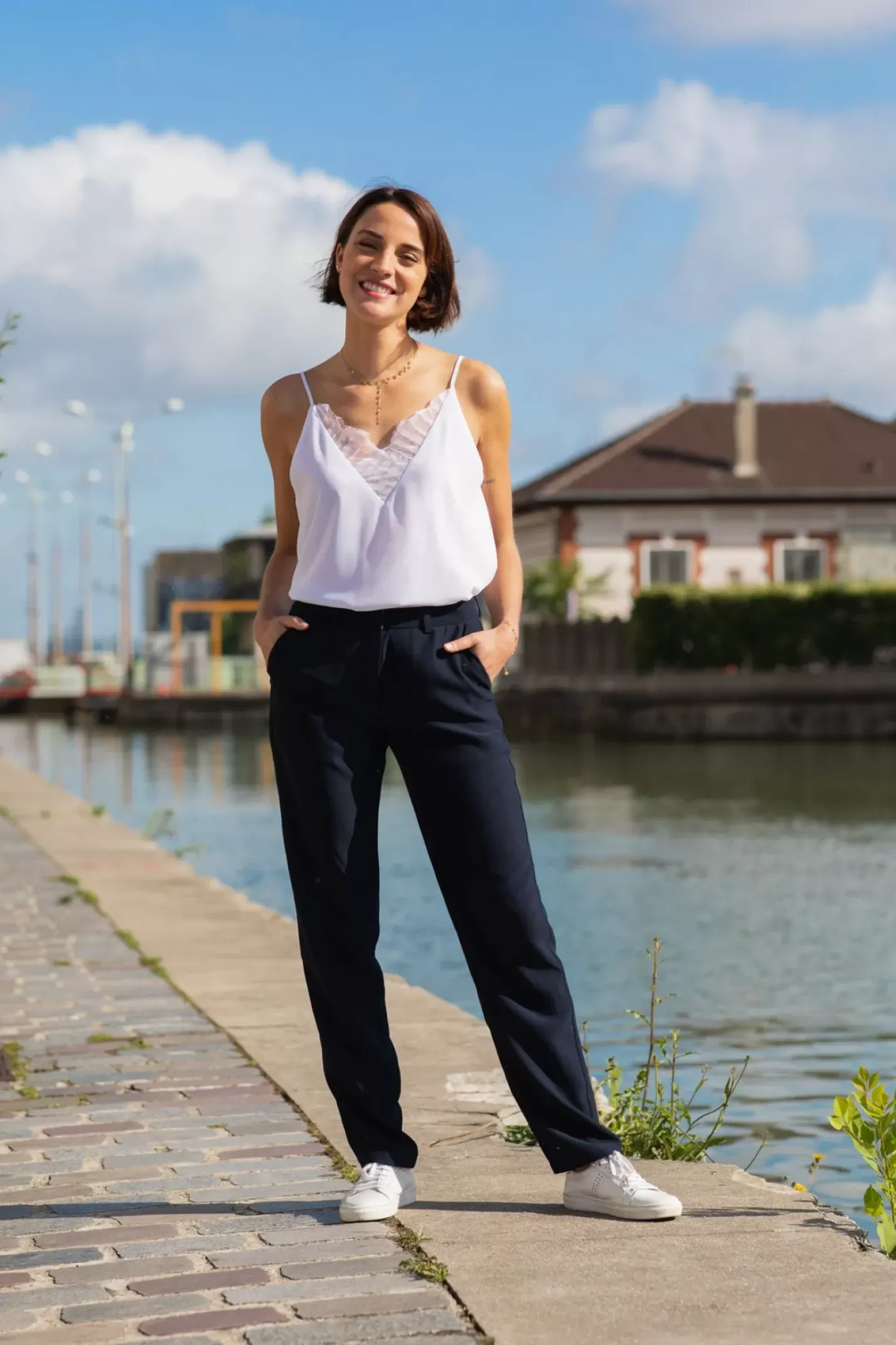 LA PETITE ÉTOILE Pantalons & Jeans|Pantalon Katnis Marine