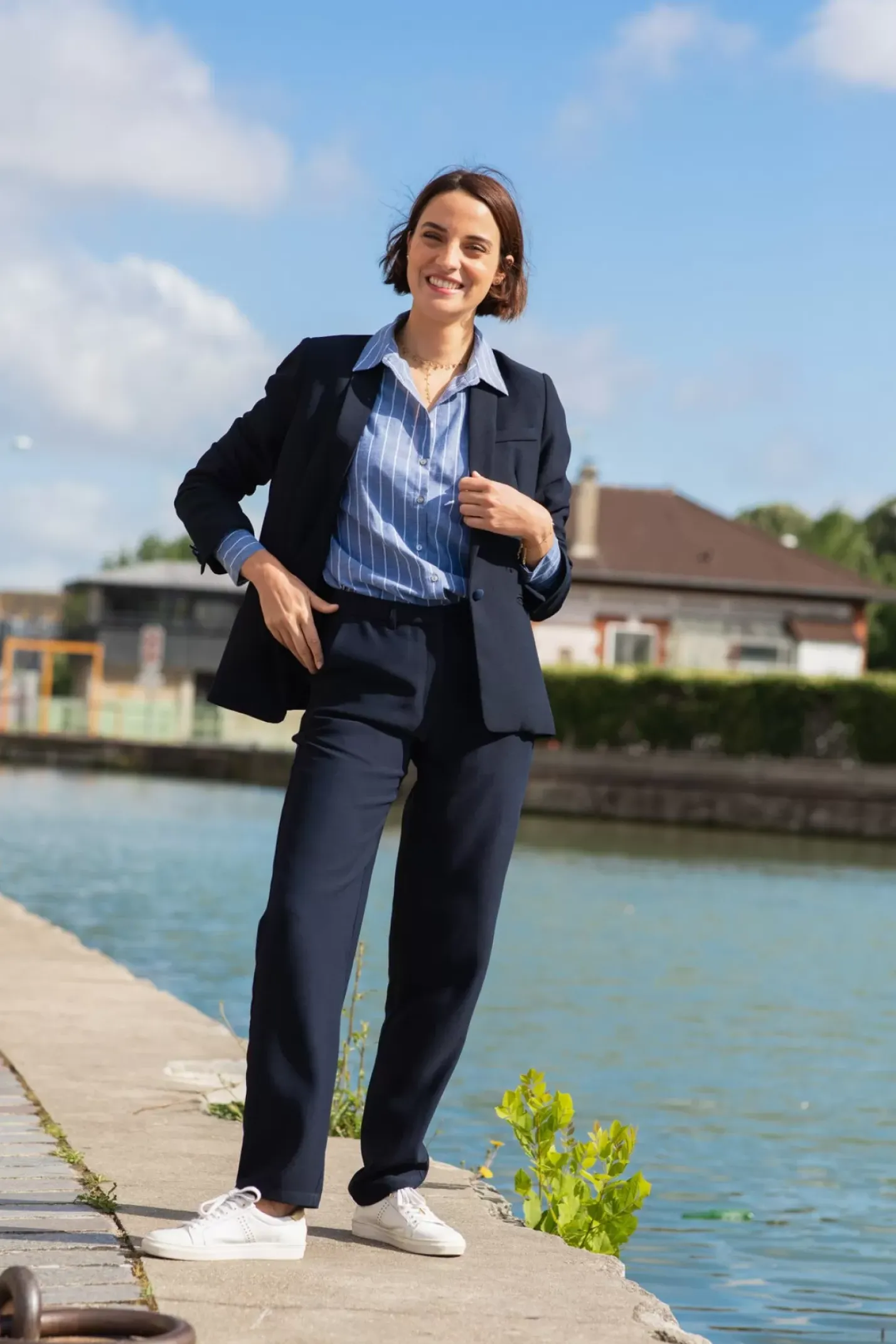 LA PETITE ÉTOILE Pantalons & Jeans|Pantalon Katnis Marine