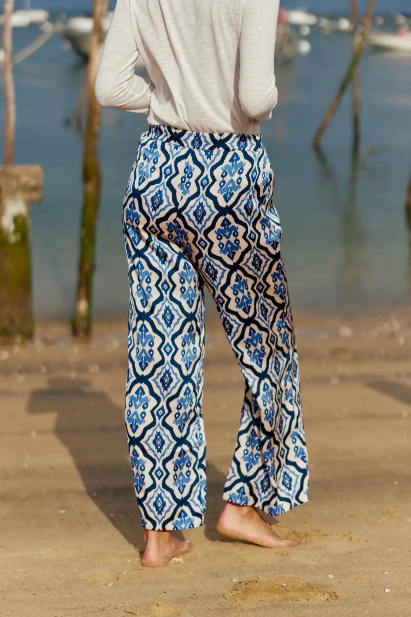LA PETITE ÉTOILE Pantalons & Jeans|Pantalon Latea Bleu