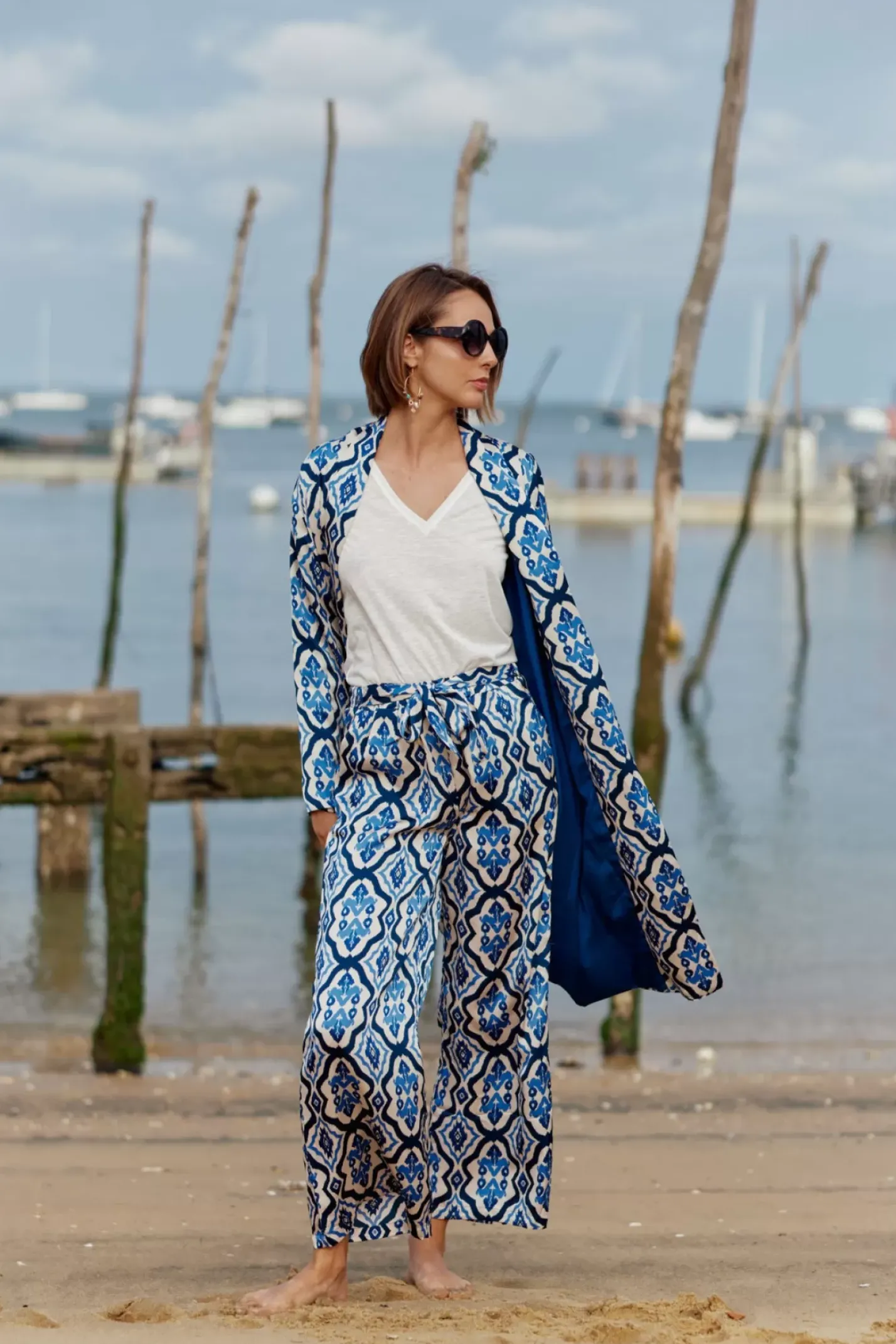 LA PETITE ÉTOILE Pantalons & Jeans|Pantalon Latea Bleu