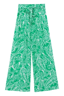 LA PETITE ÉTOILE Pantalons & Jeans|Pantalon Lemaa Vert/Ecru