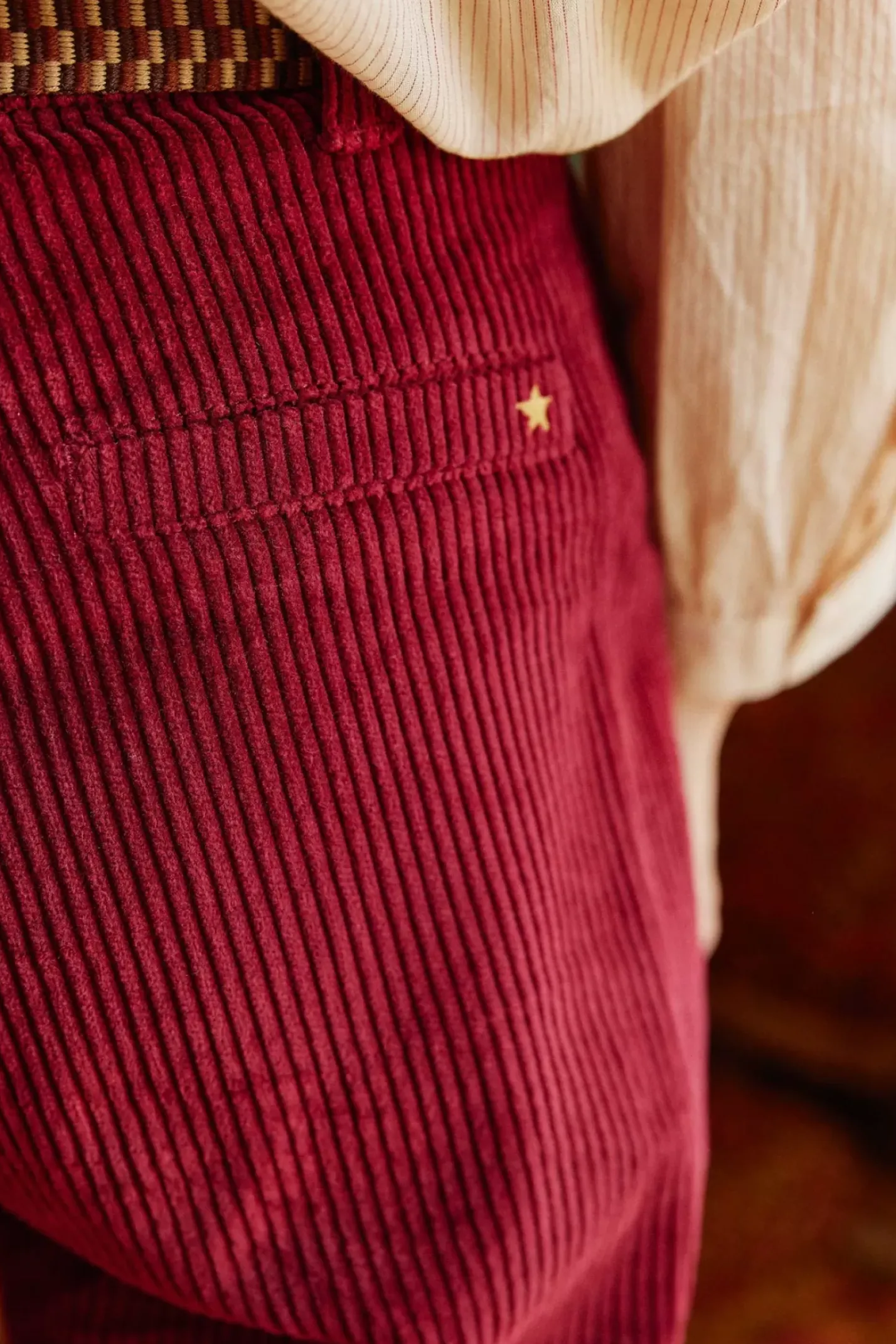 LA PETITE ÉTOILE Pantalons & Jeans|Pantalon Marisol Framboise Cuite