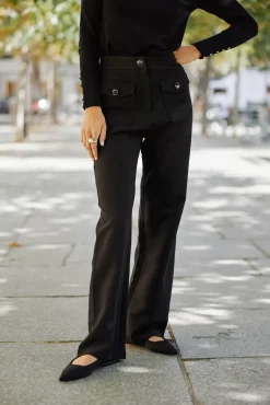 LA PETITE ÉTOILE Pantalons & Jeans|Pantalon Oxine Noir