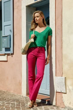LA PETITE ÉTOILE Pantalons & Jeans|Pantalon Sonny T Fuchsia