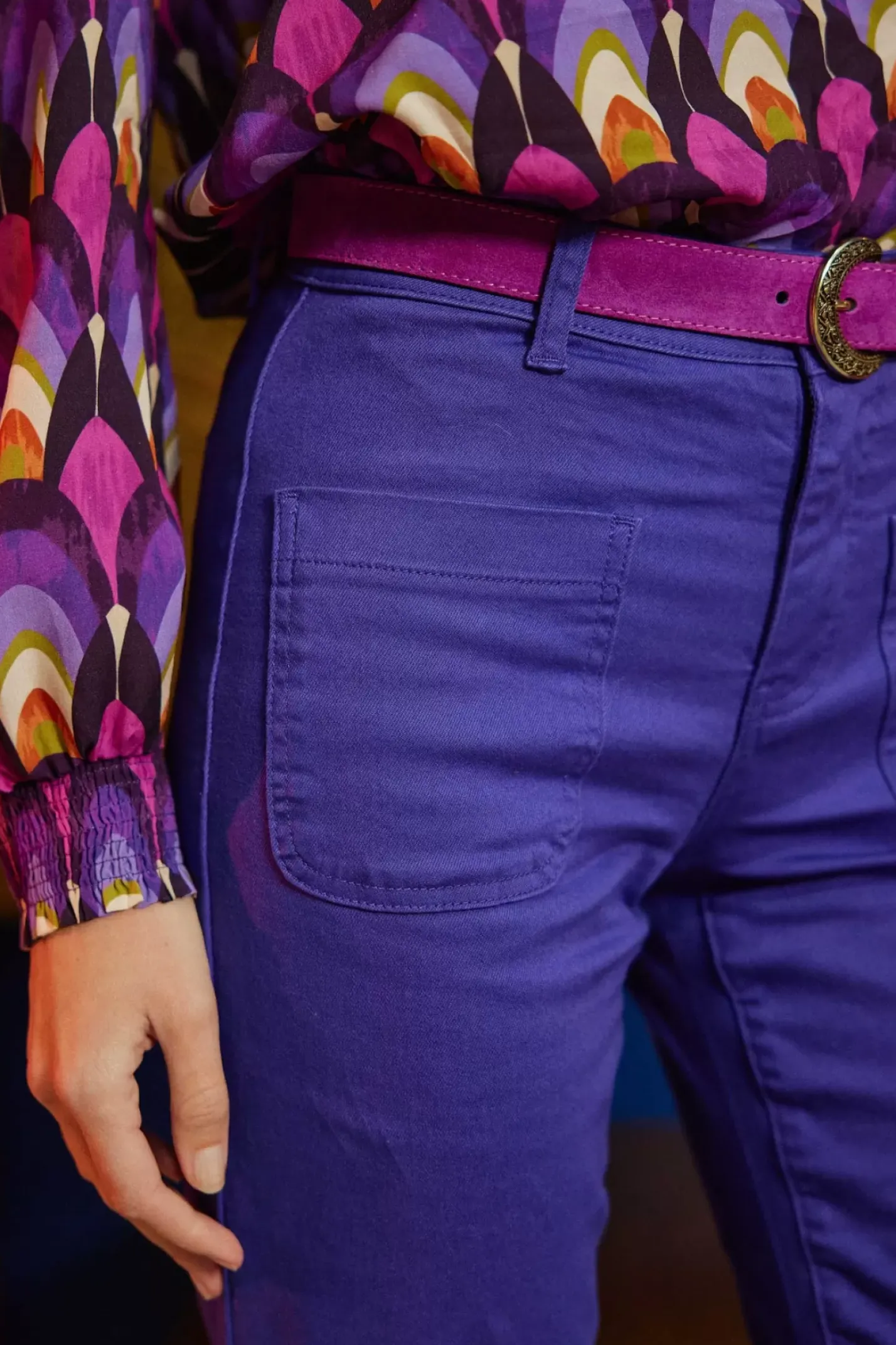 LA PETITE ÉTOILE Pantalons & Jeans|Pantalon Sonny T Violet