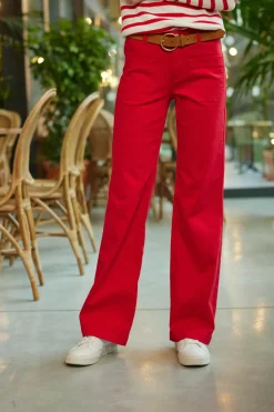 LA PETITE ÉTOILE Pantalons & Jeans|Pantalon Sonny T Rouge