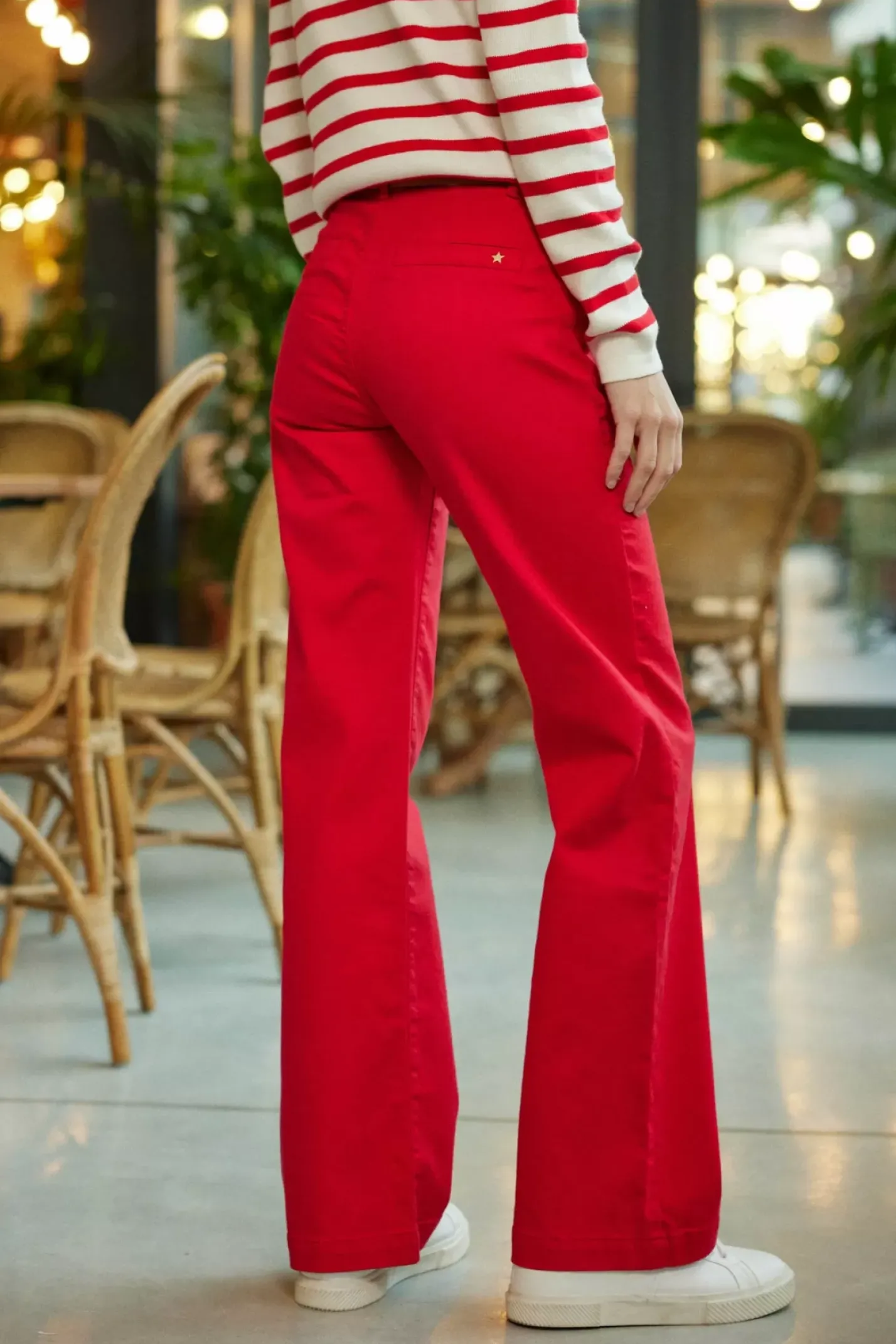 LA PETITE ÉTOILE Pantalons & Jeans|Pantalon Sonny T Rouge