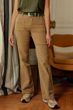 LA PETITE ÉTOILE Pantalons & Jeans|Pantalon Sonny Velours Beige