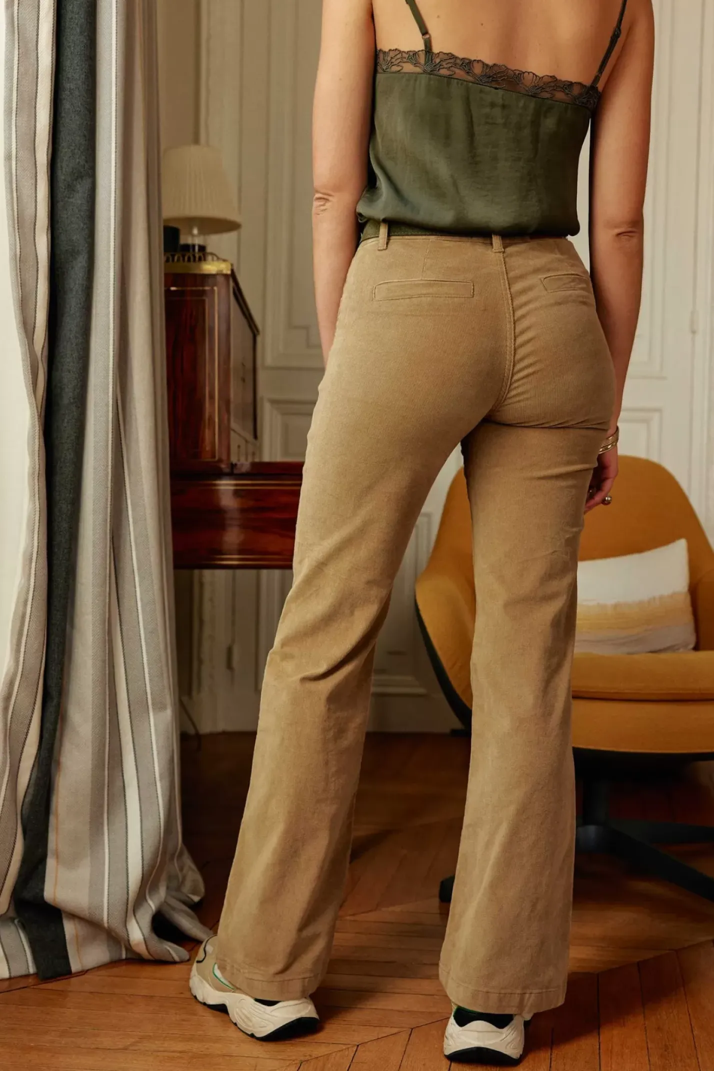 LA PETITE ÉTOILE Pantalons & Jeans|Pantalon Sonny Velours Beige