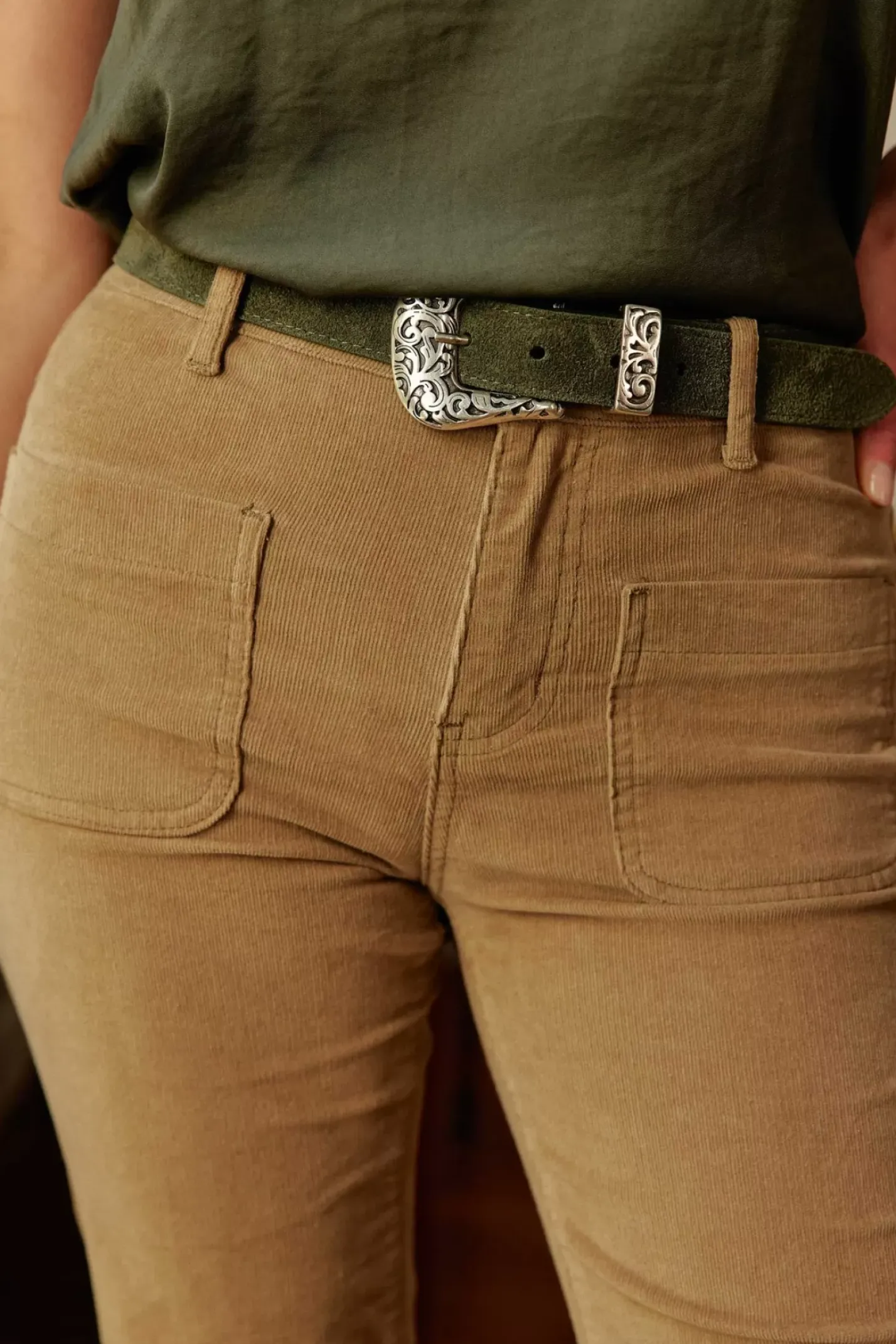 LA PETITE ÉTOILE Pantalons & Jeans|Pantalon Sonny Velours Beige