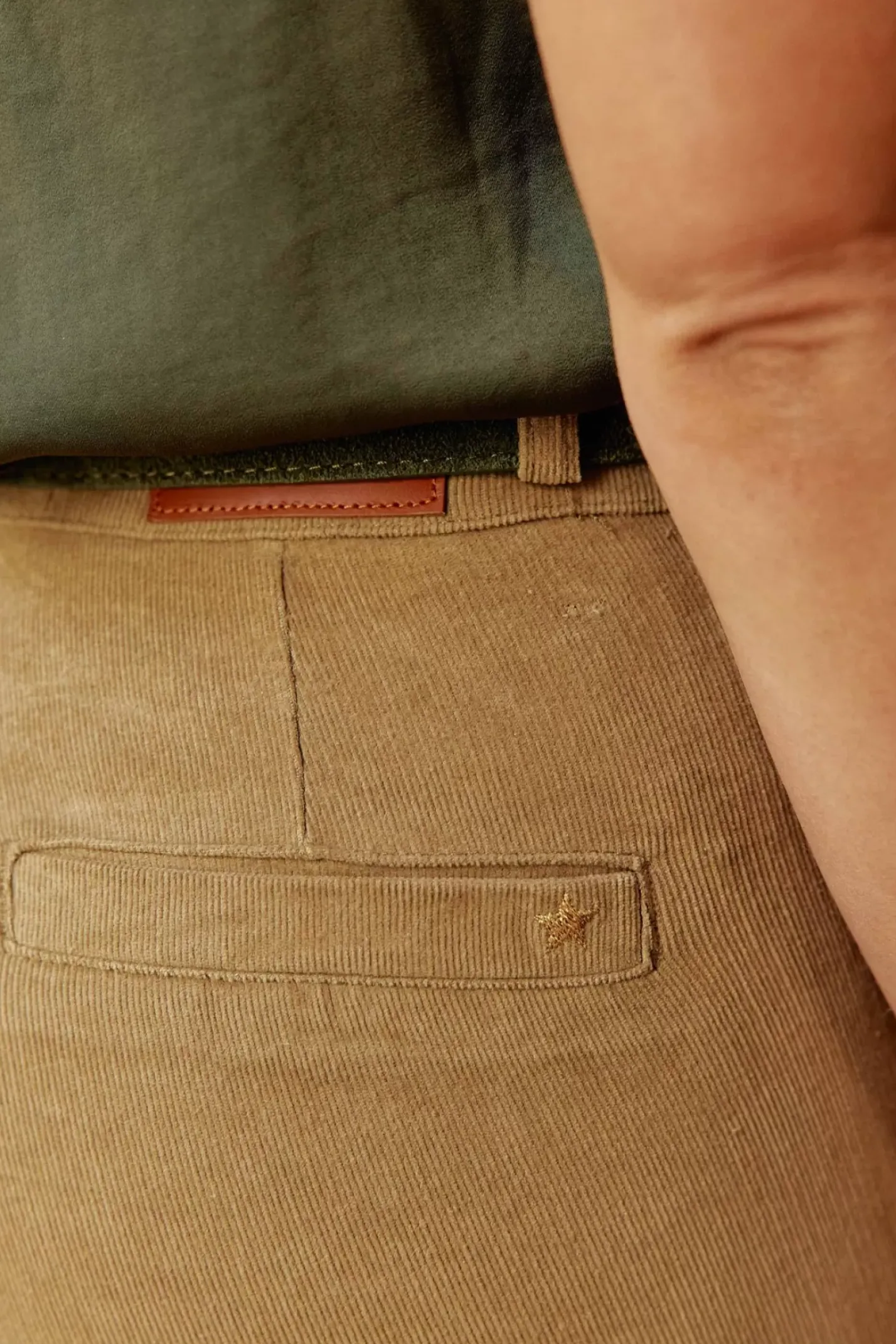 LA PETITE ÉTOILE Pantalons & Jeans|Pantalon Sonny Velours Beige