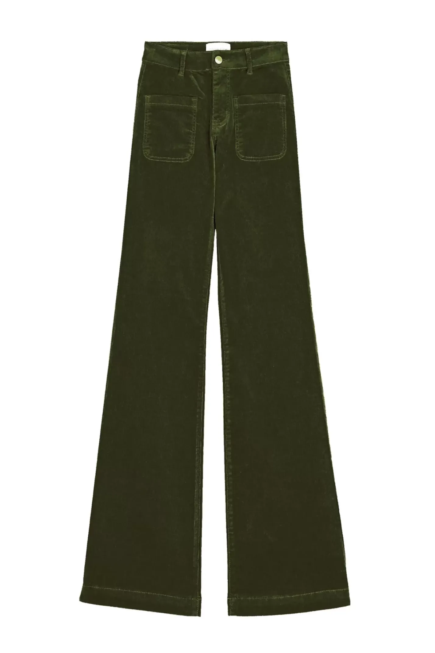 LA PETITE ÉTOILE Pantalons & Jeans|Pantalon Sonny Velours Vert Fonce