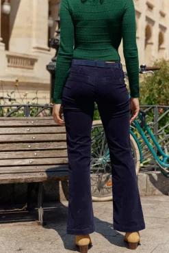 LA PETITE ÉTOILE Pantalons & Jeans|Pantalon Sonny Velours Marine