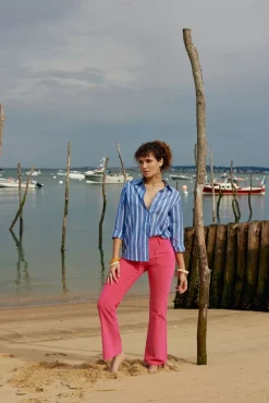 LA PETITE ÉTOILE Pantalons & Jeans|Pantalon Sonny Velours Rose
