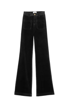 LA PETITE ÉTOILE Pantalons & Jeans|Pantalon Sonny Velours Noir