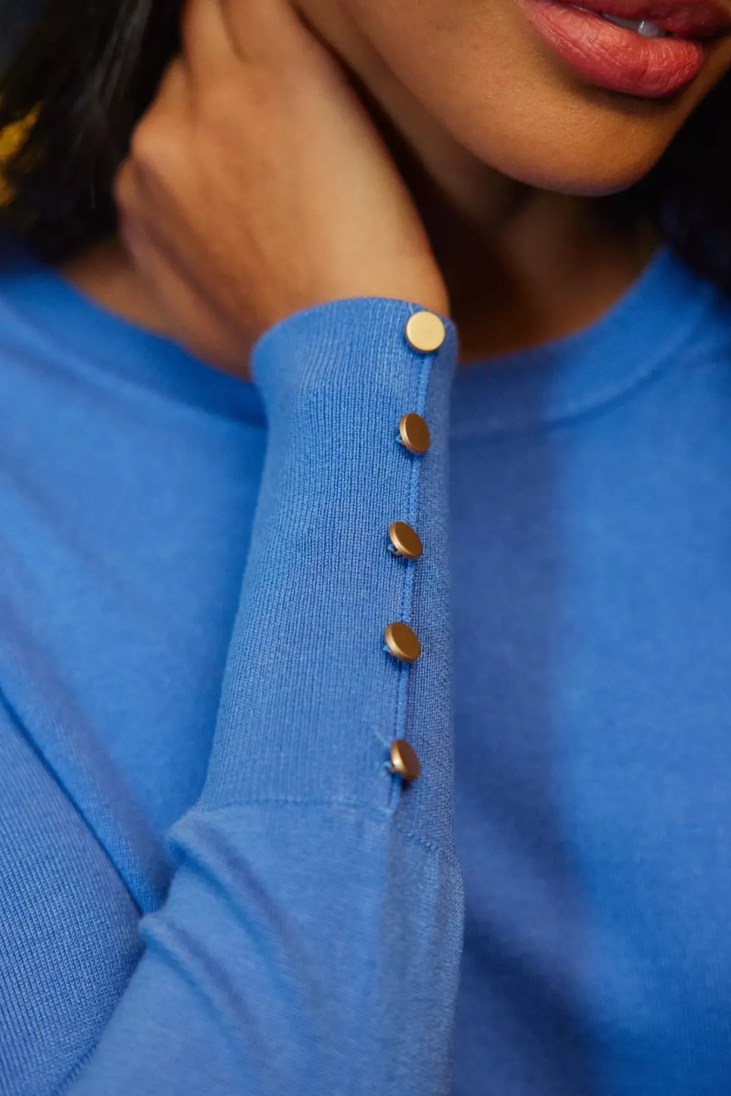 LA PETITE ÉTOILE Mailles|Pull Beatrice Bleu