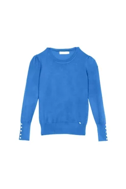 LA PETITE ÉTOILE Mailles|Pull Beatrice Bleu
