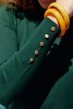 LA PETITE ÉTOILE Mailles|Pull Beatrice Vert Anglais