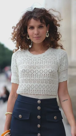 LA PETITE ÉTOILE Mailles|Pull Indiana Ecru