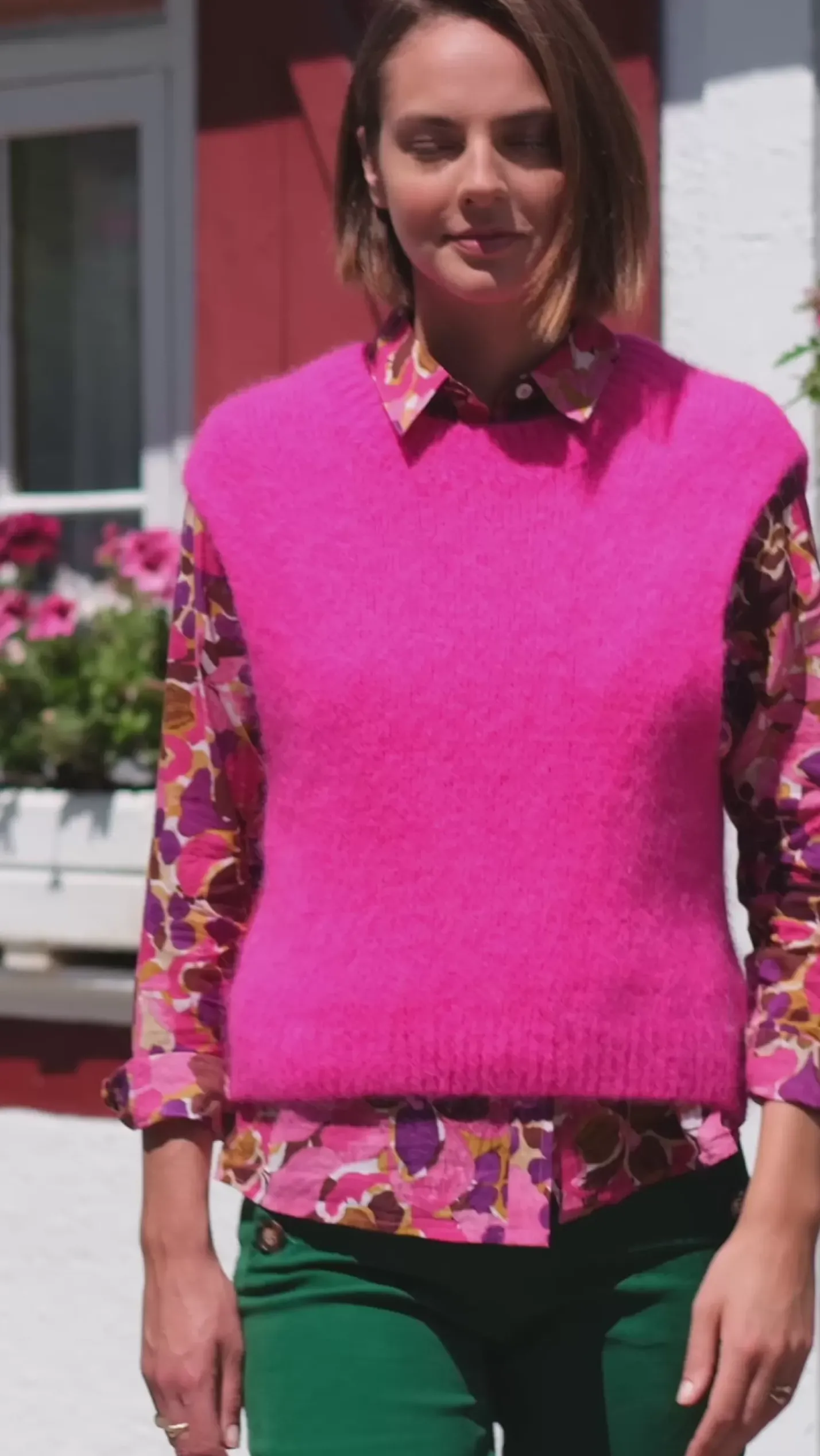 LA PETITE ÉTOILE Mailles|Pull Makena Fushia